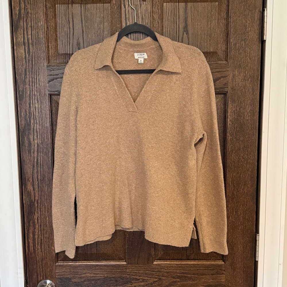 J. Crew Factory Tan V-Neck Sweater